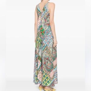 Jams World Blue and Yellow Dress Sz Small Summer Fashion